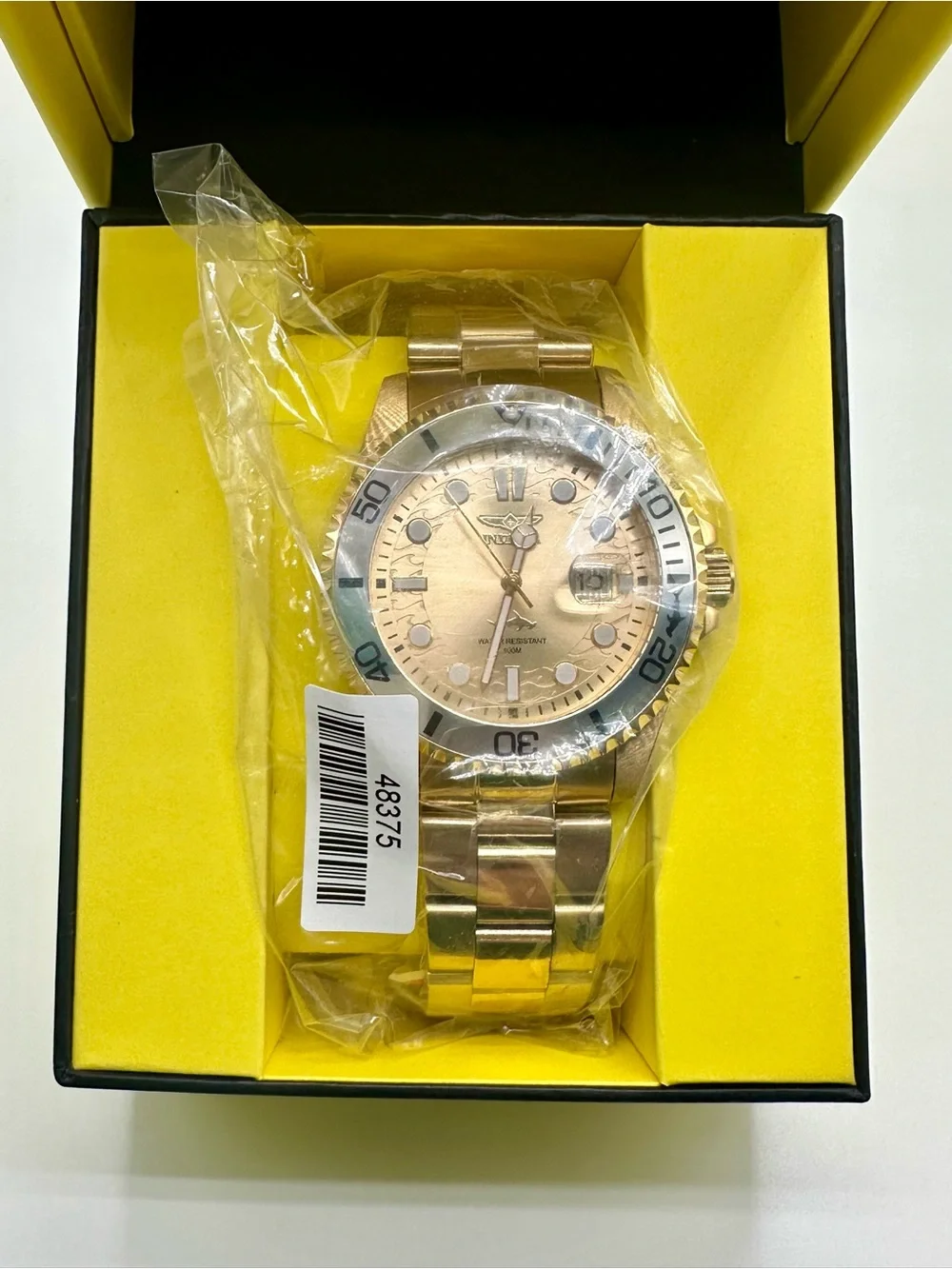Invicta Pro Diver Exclusive Regalane Men's Watch - 43mm, Gold (48375) NEW IN BOX